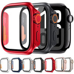 xDfind Change to Ultra 49mm Tempered Glass Film Integrated PC Watch Cover, For Apple Watch Series 6 / 5 / 4 / SE 44mm, For Apple Watch Series 9 / 8 / 7 45mm, For Apple Watch Series 9 / 8 / 7 41mm