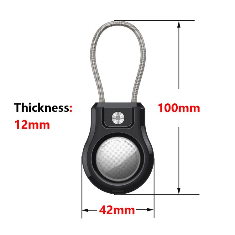 Positioning Tracker Steel Wire Hook Waterproof Protective Cover, For AirTag 2nd Gen / AirTag 1st Gen
