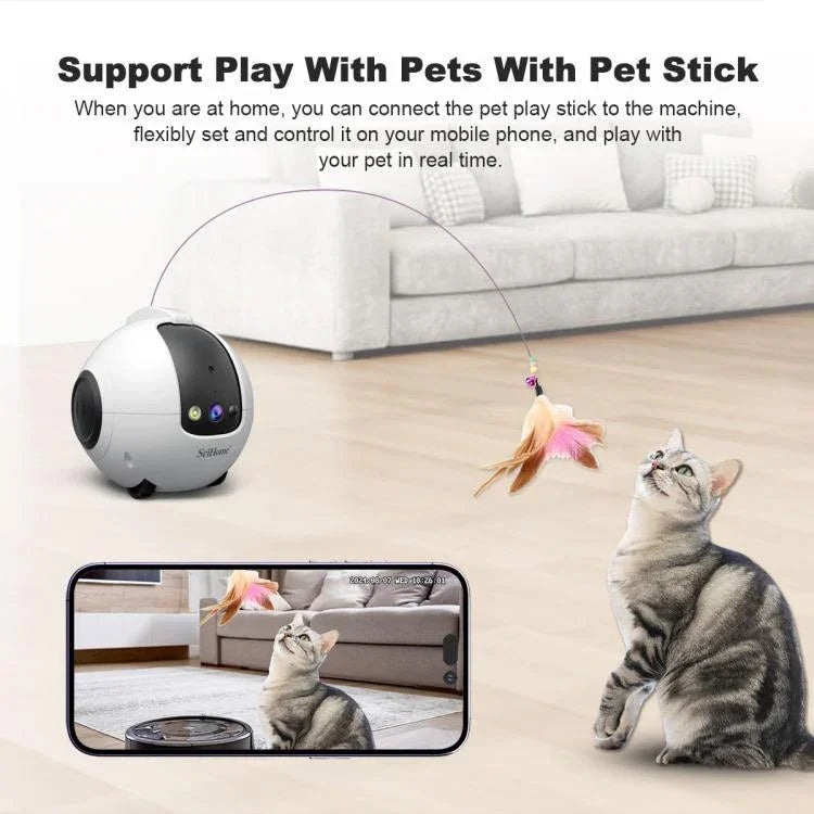 SriHome DH013 4MP Smart Pet Robot Camera, US Plug, UK Plug, EU Plug, AU Plug