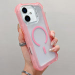 Transparent Matte TPU Hybrid PC 3-in-1 MagSafe Phone Case, For iPhone 17 Pro Max, For iPhone 17 Pro, For iPhone 17, For iPhone Air, For iPhone 16 Pro Max, For iPhone 16 Pro, For iPhone 16 Plus, For iPhone 16