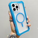 Transparent Matte TPU Hybrid PC 3-in-1 MagSafe Phone Case, For iPhone 17 Pro Max, For iPhone 17 Pro, For iPhone 17, For iPhone Air, For iPhone 16 Pro Max, For iPhone 16 Pro, For iPhone 16 Plus, For iPhone 16