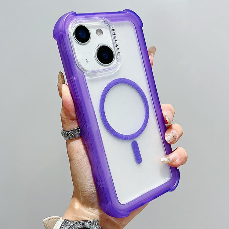 Transparent Matte TPU Hybrid PC 3-in-1 MagSafe Phone Case, For iPhone 15 Pro Max, For iPhone 15 Pro, For iPhone 15 Plus, For iPhone 15, For iPhone 14 Plus, For iPhone 14, For iPhone 14 Pro, For iPhone 14 Pro Max