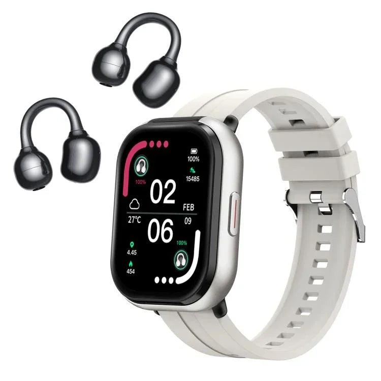 D12 2.01 inch TFT Screen Smart Bluetooth Watch & Headphone 2 in 1 Support Wireless Calling
