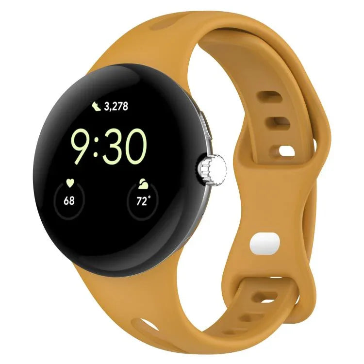 xDfind Small Waist Butterfly Buckle Silicone Watch Band, For Google Pixel Watch 4 / 3 / 2 / 1 41mm