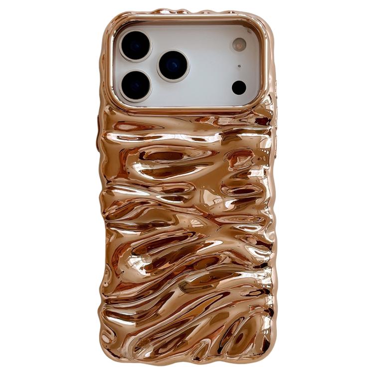 Cream Texture Electroplating TPU Full Coverage Phone Case, For iPhone 17 Pro Max, For iPhone 17 Pro