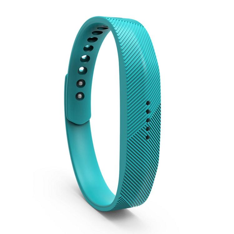 For Fitbit Flex 2 xDfind Translucent Film Metal Buckle Silicone Watch Band, S, L