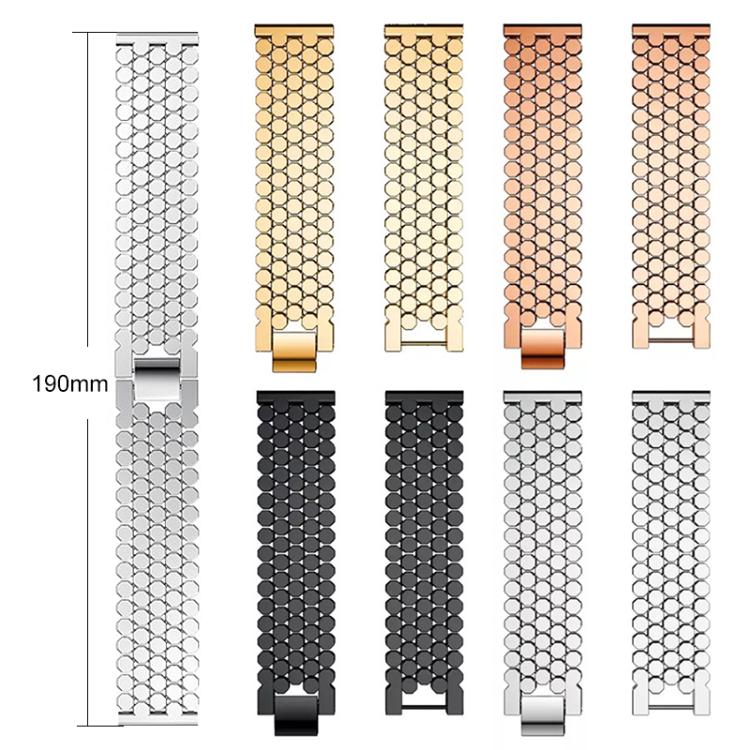 xDfind Fish Scale Texture Metal Watch Band, For Garmin Fenix 8/7X/6X/5X 26mm, For Garmin Fenix 8/7/6/5 22mm, For Garmin Forerunner 235/220/620/630, For Garmin Forerunner 35 / 30 / 35J