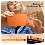 Corning Glass Plating Large Window MagSafe Phone Case, For iPhone 12 Pro, For iPhone 11 Pro Max, For iPhone 11