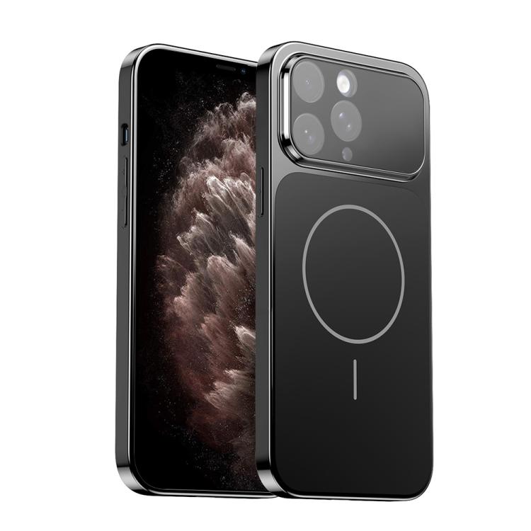 Corning Glass Plating Large Window MagSafe Phone Case, For iPhone 12 Pro, For iPhone 11 Pro Max, For iPhone 11