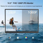 P105A01D 10.5 inch IPS Portable Monitor with HD / Type-C Extend, US Plug, 10.5 inch