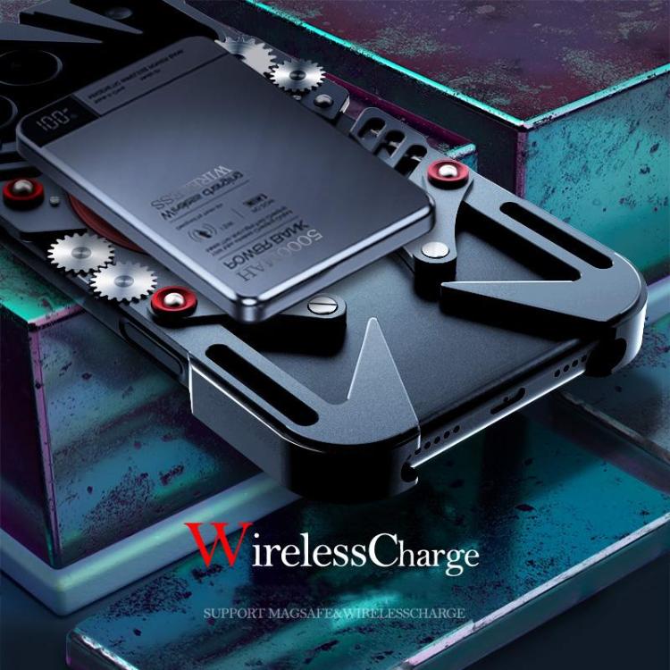 Rotating Bracket MagSafe Hollow Metal Phone Case with Lanyard, For iPhone 17e / 16e, For iPhone 17 Pro Max, For iPhone 17 Pro, For iPhone 17, For iPhone 16 Pro Max, For iPhone 16 Pro, For iPhone 16 Plus, For iPhone 16