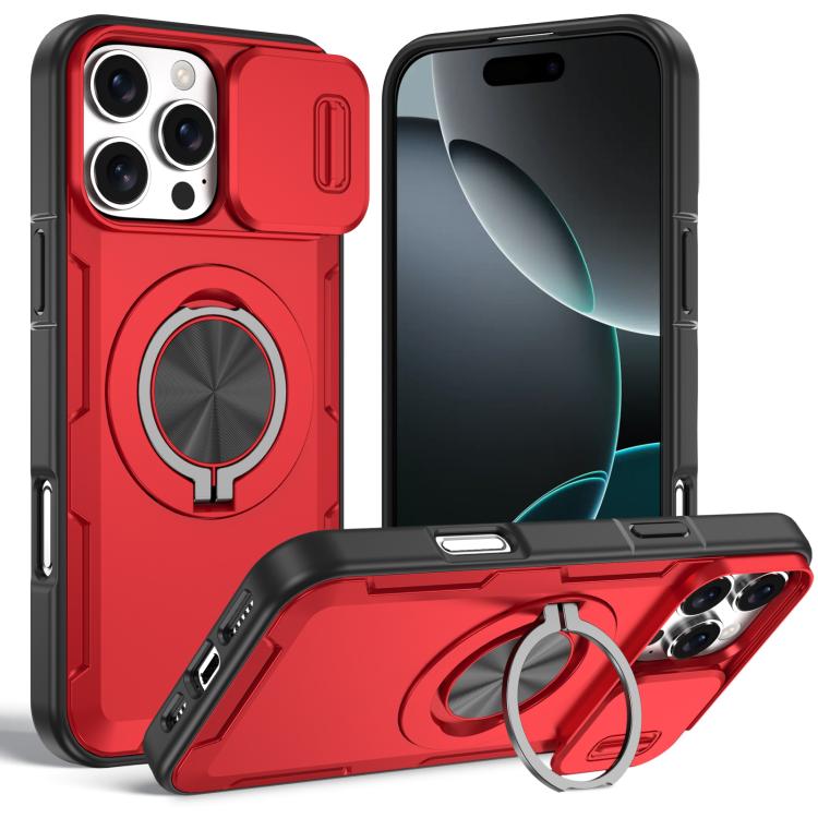Camshield Rotation Holder MagSafe Phone Case, For iPhone 17e / 16e, For iPhone 17 Pro Max, For iPhone 17 Pro, For iPhone 17, For iPhone 16 Pro Max, For iPhone 16 Pro, For iPhone 16 Plus, For iPhone 16