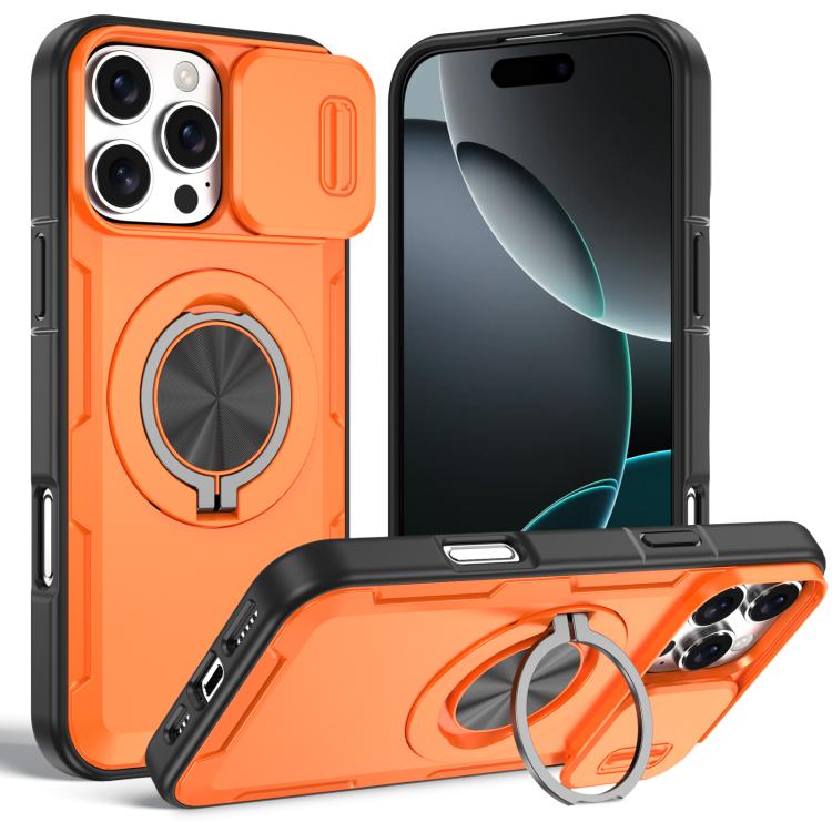 Camshield Rotation Holder MagSafe Phone Case, For iPhone 17e / 16e, For iPhone 17 Pro Max, For iPhone 17 Pro, For iPhone 17, For iPhone 16 Pro Max, For iPhone 16 Pro, For iPhone 16 Plus, For iPhone 16