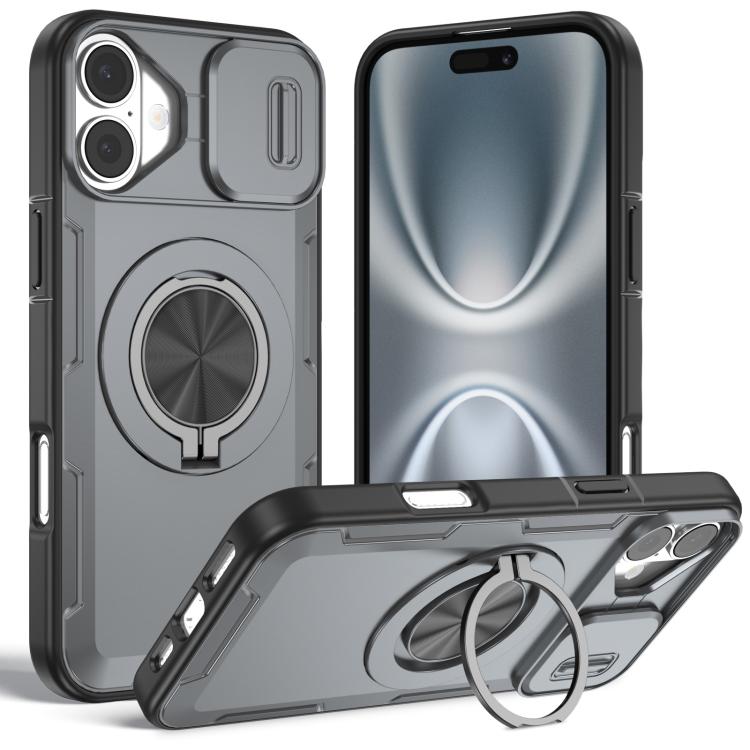 Camshield Rotation Holder MagSafe Phone Case, For iPhone 17e / 16e, For iPhone 17 Pro Max, For iPhone 17 Pro, For iPhone 17, For iPhone 16 Pro Max, For iPhone 16 Pro, For iPhone 16 Plus, For iPhone 16