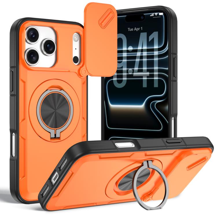 Camshield Rotation Holder MagSafe Phone Case, For iPhone 17e / 16e, For iPhone 17 Pro Max, For iPhone 17 Pro, For iPhone 17, For iPhone 16 Pro Max, For iPhone 16 Pro, For iPhone 16 Plus, For iPhone 16