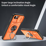 Camshield Rotation Holder MagSafe Phone Case, For iPhone 17e / 16e, For iPhone 17 Pro Max, For iPhone 17 Pro, For iPhone 17, For iPhone 16 Pro Max, For iPhone 16 Pro, For iPhone 16 Plus, For iPhone 16