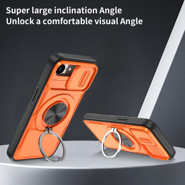 Camshield Rotation Holder MagSafe Phone Case, For iPhone 17e / 16e, For iPhone 17 Pro Max, For iPhone 17 Pro, For iPhone 17, For iPhone 16 Pro Max, For iPhone 16 Pro, For iPhone 16 Plus, For iPhone 16