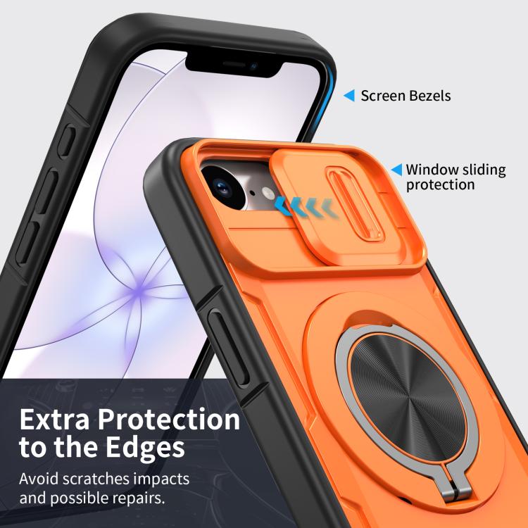 Camshield Rotation Holder MagSafe Phone Case, For iPhone 17e / 16e, For iPhone 17 Pro Max, For iPhone 17 Pro, For iPhone 17, For iPhone 16 Pro Max, For iPhone 16 Pro, For iPhone 16 Plus, For iPhone 16