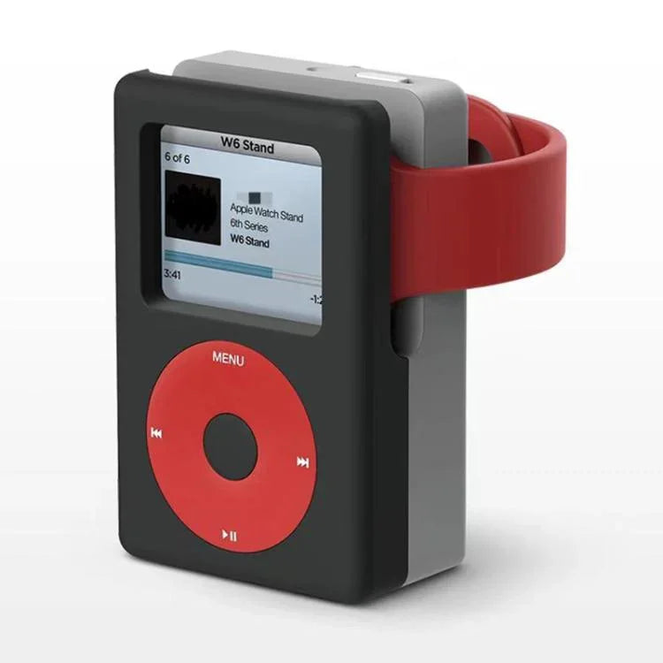 For Apple Watch ZX-ZJ04 MP3-Style Silicone Charging Stand Base