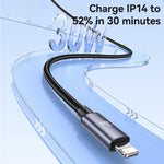 USAMS SJ770 U91 30W Type-C to 8 Pin Aluminum Alloy Fast Charging Data Cable, Length: 1m, SJ770