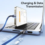 USAMS SJ770 U91 30W Type-C to 8 Pin Aluminum Alloy Fast Charging Data Cable, Length: 1m, SJ770