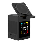 S5D 3 in 1 15W Multi-functional Touchscreen Wireless Charger with Bluetooth Speaker Function