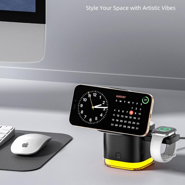 C53 QI2 25W 5 in 1 Multifunctional Foldable Magnetic Wireless Charger