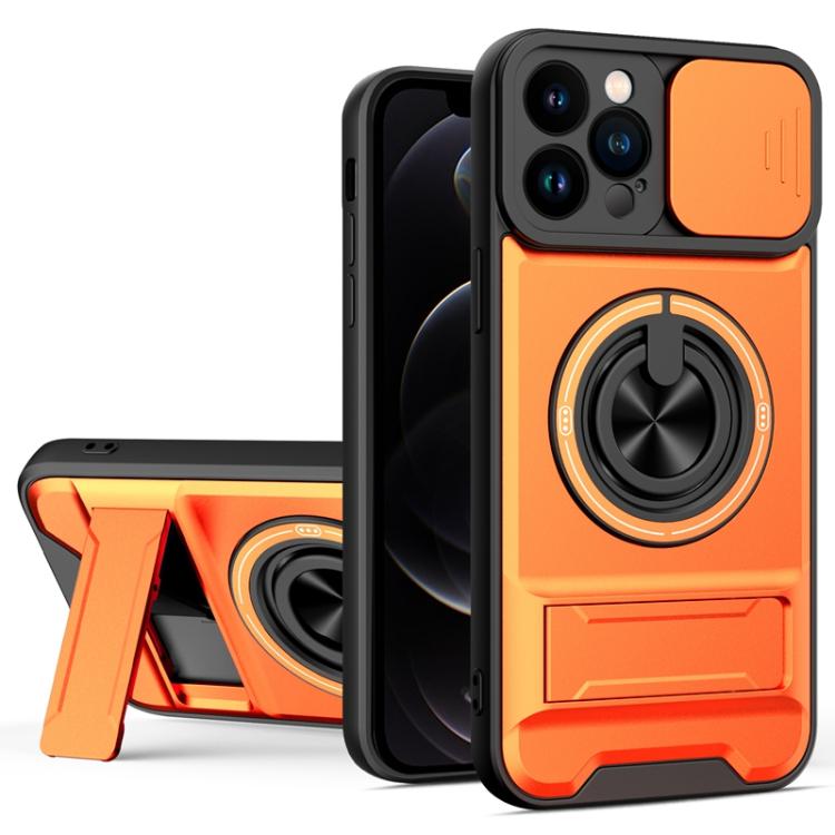 Lens Sliding Window Multifunctional Magnetic Shockproof Phone Case, For iPhone 13 Pro Max, For iPhone 13 Pro, For iPhone 12 Pro Max, For iPhone 11 Pro Max, For iPhone 11