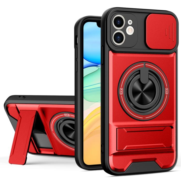 Lens Sliding Window Multifunctional Magnetic Shockproof Phone Case, For iPhone 13 Pro Max, For iPhone 13 Pro, For iPhone 12 Pro Max, For iPhone 11 Pro Max, For iPhone 11