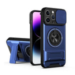Lens Sliding Window Multifunctional Magnetic Shockproof Phone Case, For iPhone 16 Plus, For iPhone 16, For iPhone 15 Pro Max, For iPhone 15 Pro, For iPhone 15, For iPhone 14 Plus, For iPhone 14, For iPhone 14 Pro, For iPhone 14 Pro Max