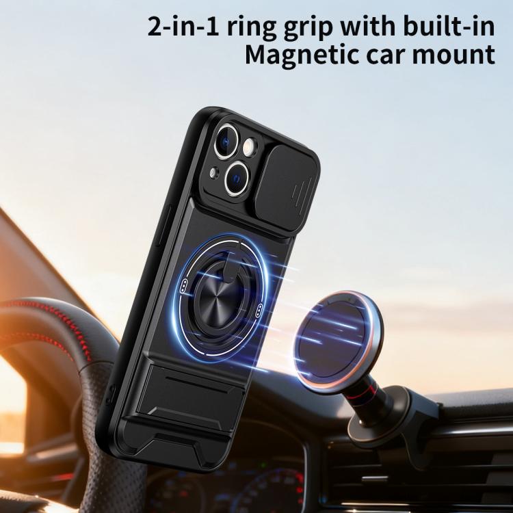 Lens Sliding Window Multifunctional Magnetic Shockproof Phone Case, For iPhone 13, For iPhone 12, For iPhone 12 Pro Max, For iPhone 12 Pro, For iPhone 11 Pro Max, For iPhone 11, For iPhone XS Max