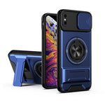 Lens Sliding Window Multifunctional Magnetic Shockproof Phone Case, For iPhone XS Max, For iPhone 7 Plus, For iPhone 7