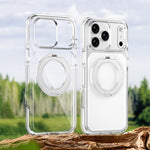 Ice Armor Magnetic Rotation Holder PC Hybrid TPU Phone Case, For iPhone 17 Pro Max, For iPhone 17 Pro, For iPhone Air