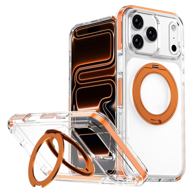 Ice Armor Magnetic Rotation Holder PC Hybrid TPU Phone Case, For iPhone 17 Pro Max, For iPhone 17 Pro, For iPhone Air