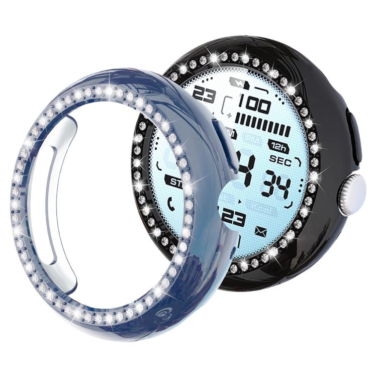 xDfind Single Row Diamond Hollow PC Watch Cover, For Google Pixel Watch 4 / Watch 3 45mm, For Google Pixel Watch 4 / 3 / 2 / 1 41mm