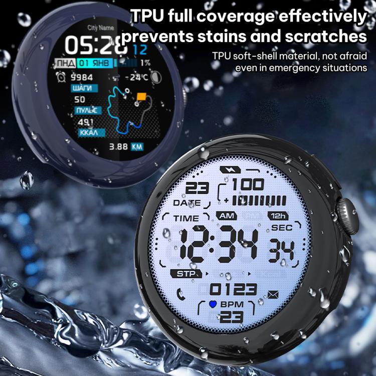 xDfind Tempered Film Integrated TPU Watch Cover, For Google Pixel Watch 4 / 3 45mm, For Google Pixel Watch 4 / 3 / 2 / 1 41mm