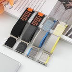 5 Pack xDfind Double Section Metal Buckle Loop Nylon Braided Watch Band, For Apple Watch 42 / 44 / 45 / 46 / 49mm, For Apple Watch 38 / 40 / 41 / S11 42mm