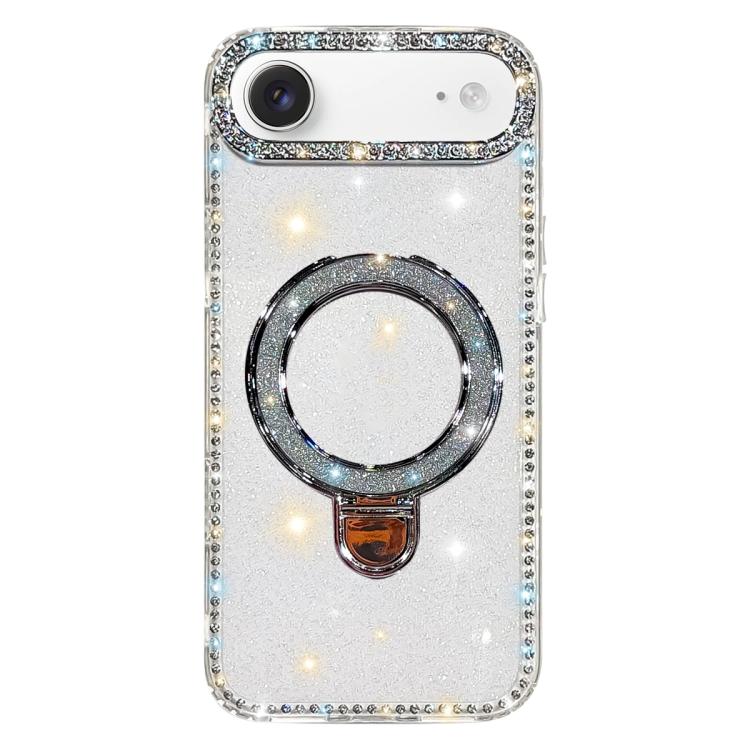Rhinestone Glitter Kickstand Dual-side IMD Phone Case, For iPhone 17 Pro Max, For iPhone 17 Pro, For iPhone 17, For iPhone Air, For iPhone 16 Pro Max, For iPhone 16 Pro, For iPhone 16 Plus, For iPhone 16