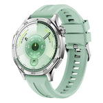 xDfind Silver Buckle Solid Color Silicone Watch Band, For Huawei Watch GT 6 / 5 46mm
