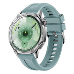 xDfind Silver Buckle Solid Color Silicone Watch Band, For Huawei Watch GT 6 / 5 46mm