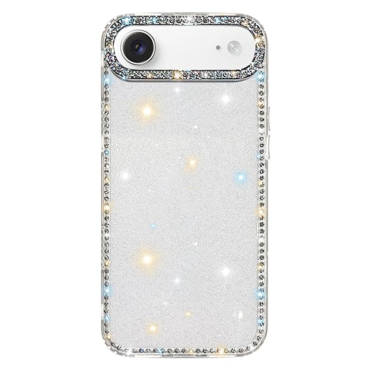 Rhinestone Dual-side IMD PC Hybrid TPU Phone Case, For iPhone 17 Pro Max, For iPhone 17 Pro, For iPhone 17, For iPhone Air, For iPhone 16 Pro Max, For iPhone 16 Pro, For iPhone 16 Plus, For iPhone 16