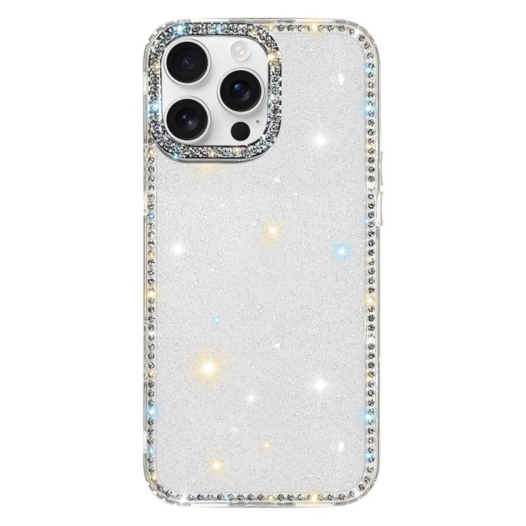 Rhinestone Dual-side IMD PC Hybrid TPU Phone Case, For iPhone 17 Pro Max, For iPhone 17 Pro, For iPhone 17, For iPhone Air, For iPhone 16 Pro Max, For iPhone 16 Pro, For iPhone 16 Plus, For iPhone 16