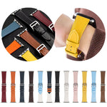 xDfind Silver Buckle Cowhide Texture Vegan Leather Watch Band, For Apple Watch 42 / 44 / 45 / 46 / 49mm, For Apple Watch 38 / 40 / 41 / S11 42mm