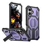 Hidden Metal Holder Magnetic Shockproof Phone Case, For iPhone 17 Pro Max, For iPhone 17 Pro, For iPhone 17, For iPhone Air, For iPhone 16 Pro Max, For iPhone 16 Pro, For iPhone 16 Plus, For iPhone 16