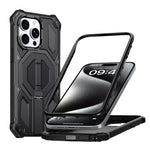 Hidden Metal Holder Magnetic Shockproof Phone Case, For iPhone 15 Pro Max, For iPhone 15 Pro, For iPhone 15 Plus / 14 Plus, For iPhone 15, For iPhone 14 / 13, For iPhone 14 Pro, For iPhone 14 Pro Max, For iPhone 13 Pro Max