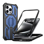 Hidden Metal Holder Magnetic Shockproof Phone Case, For iPhone 15 Pro Max, For iPhone 15 Pro, For iPhone 15 Plus / 14 Plus, For iPhone 15, For iPhone 14 / 13, For iPhone 14 Pro, For iPhone 14 Pro Max, For iPhone 13 Pro Max