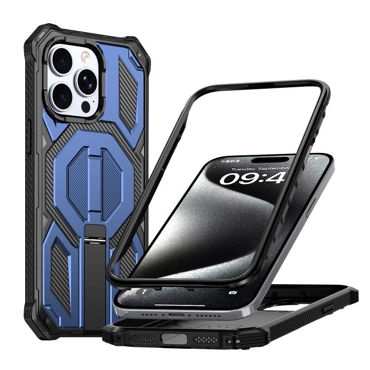 Hidden Metal Holder Magnetic Shockproof Phone Case, For iPhone 15 Pro Max, For iPhone 15 Pro, For iPhone 15 Plus / 14 Plus, For iPhone 15, For iPhone 14 / 13, For iPhone 14 Pro, For iPhone 14 Pro Max, For iPhone 13 Pro Max