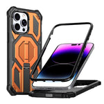Hidden Metal Holder Magnetic Shockproof Phone Case, For iPhone 15 Pro Max, For iPhone 15 Pro, For iPhone 15 Plus / 14 Plus, For iPhone 15, For iPhone 14 / 13, For iPhone 14 Pro, For iPhone 14 Pro Max, For iPhone 13 Pro Max