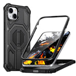 Hidden Metal Holder Magnetic Shockproof Phone Case, For iPhone 15 Pro Max, For iPhone 15 Pro, For iPhone 15 Plus / 14 Plus, For iPhone 15, For iPhone 14 / 13, For iPhone 14 Pro, For iPhone 14 Pro Max, For iPhone 13 Pro Max