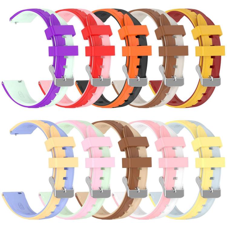 xDfind Ice Crystal Texture Two Color Silicone Watch Band, For Huawei Watch GT 6 / 5 / 4 41mm